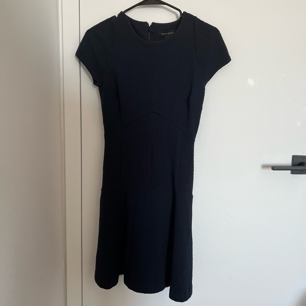Navy banana republic skater dress